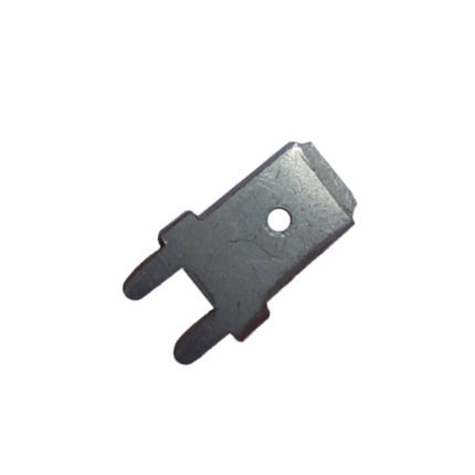 TERMINAL MACHO 6,3 FASTON 180º PLACA CI BAIXO